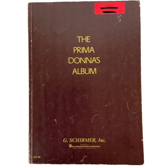 The Prima Donnas Album 42 Celebrated Arias From Famous Operas G Schirmer 1956 - Picture 1 of 10
